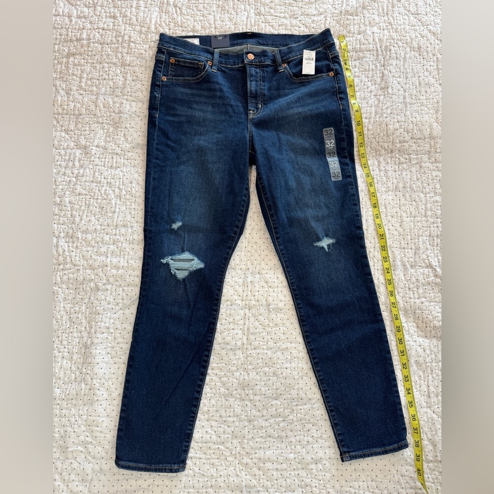 GAP True Skinny Mid-Rise Stretch Dark Rinse Women’s Jeans Sz 32/14 Regular NWT